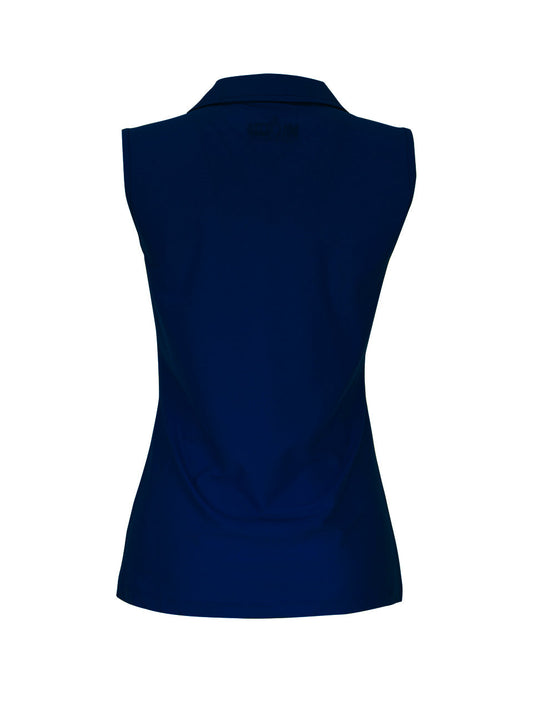 Dolcezza plain sleeveless top - Navy