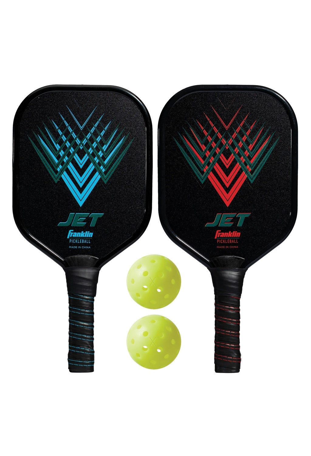 Franklin Sports Jet 2 pickleball paddles and balls set