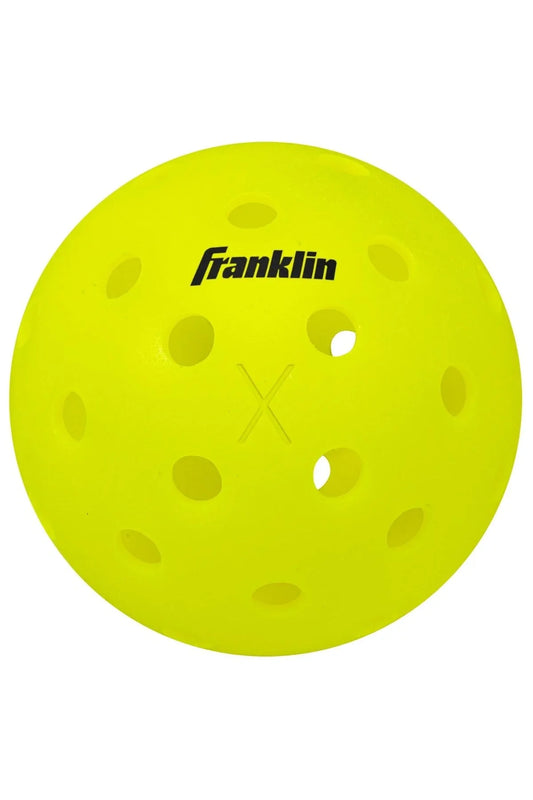 Franklin Sports outdoor X-40 pickleball balls (pack of 6) - Optic yellow