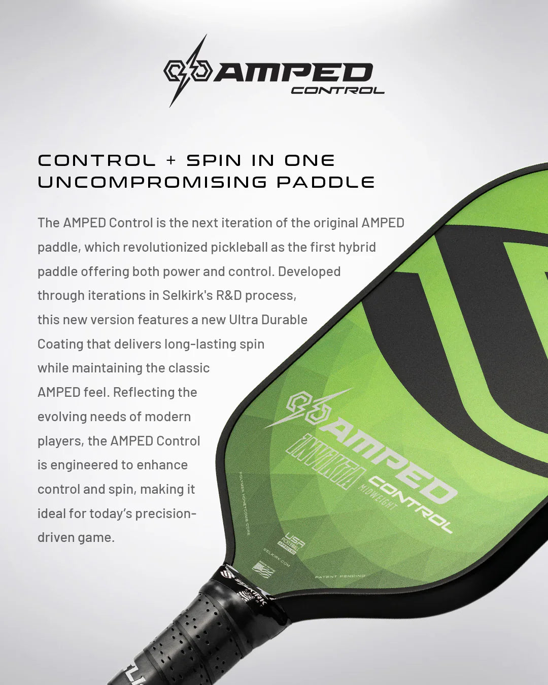 Selkirk Amped Epic Control pickleball paddle - Selkirk Red