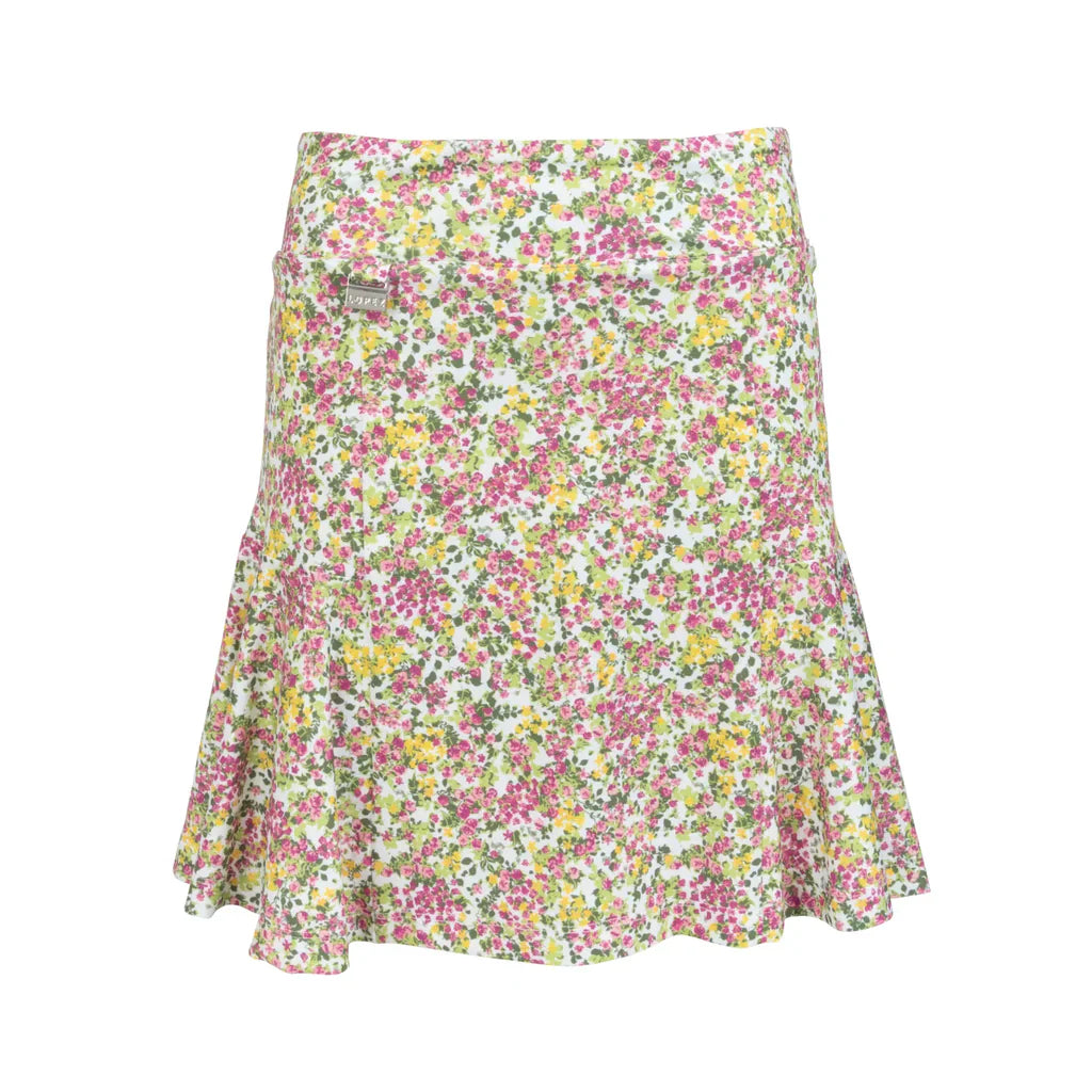 Nancy Lopez Bloom Flip 17" skort - White multi floral