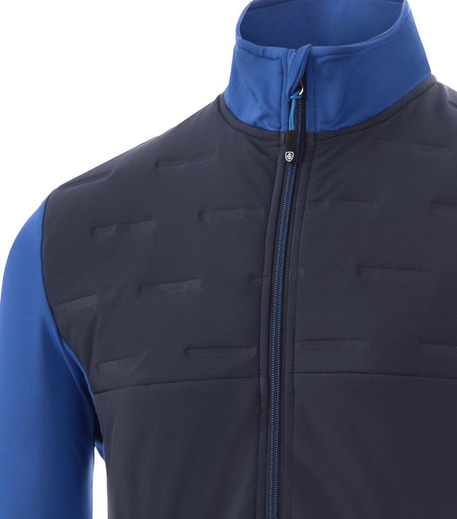Island Green Men: Padded Jacket with Stretch - Navy/Blue