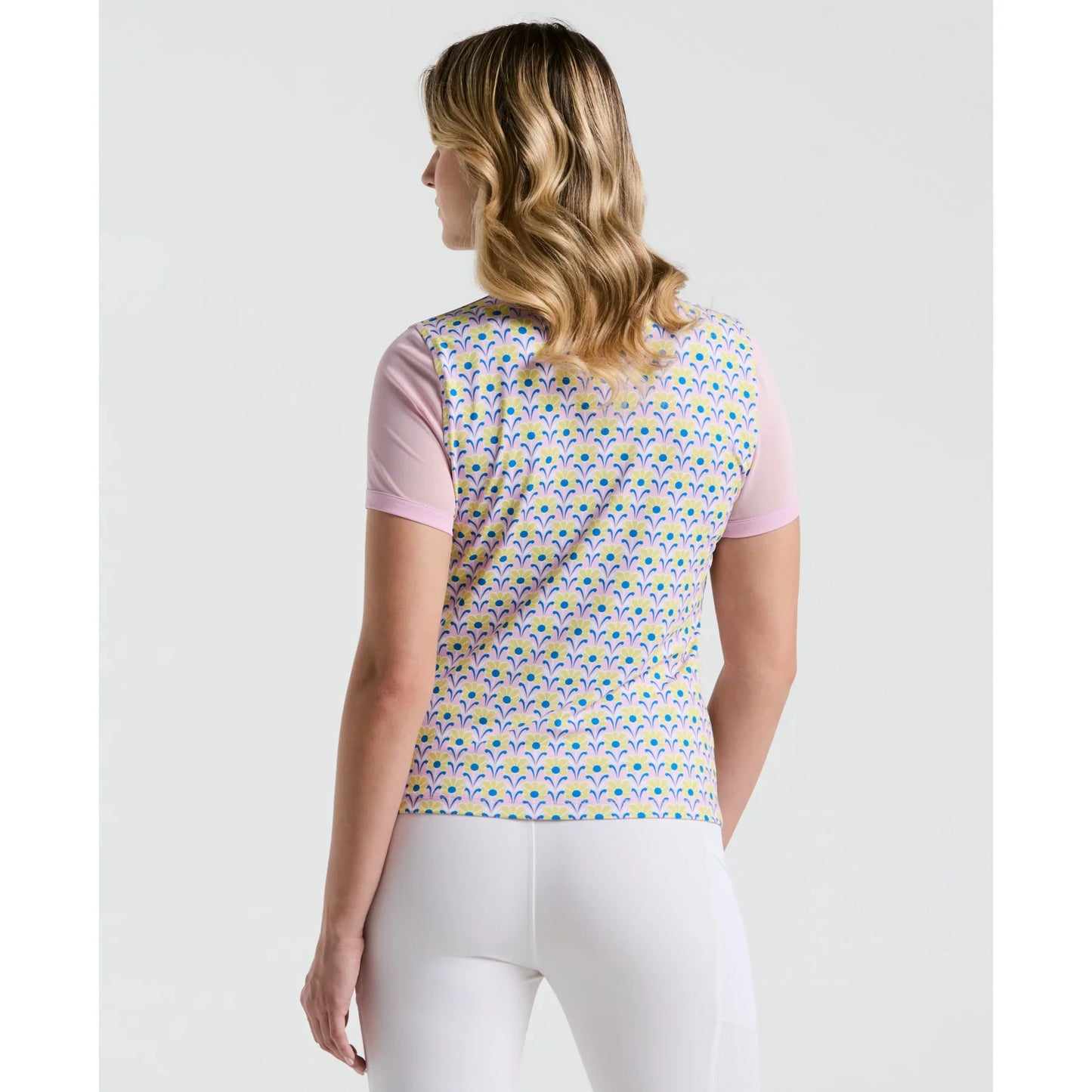Original Penguin Lattice Short Sleeved top - Charm Pink print