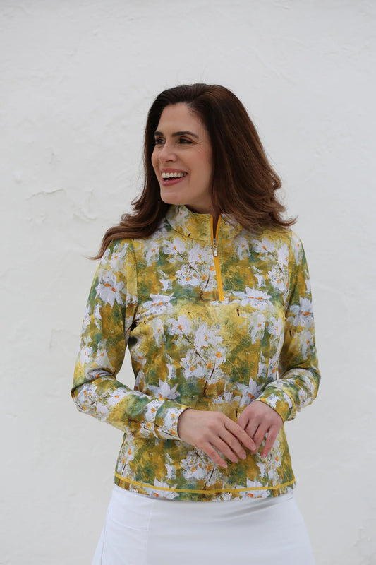 Famara Art Long Sleeved Top - Daisies