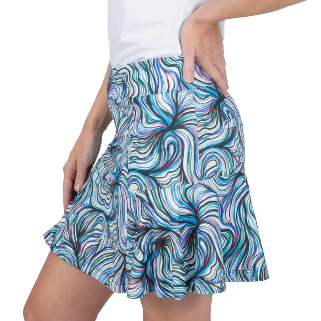 Nancy Lopez Flip 17" Skort - Flow White