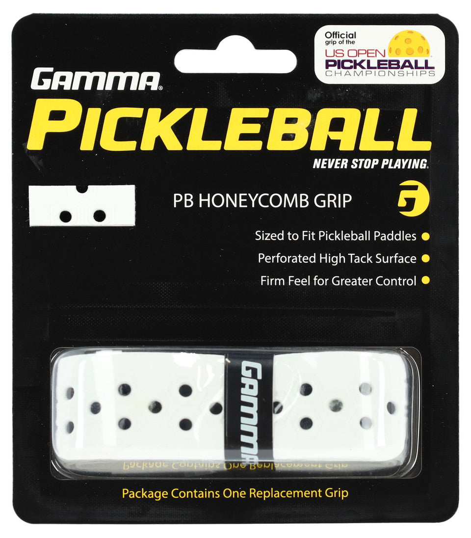 Gamma Honeycomb Replacement Pickleball Grip - White