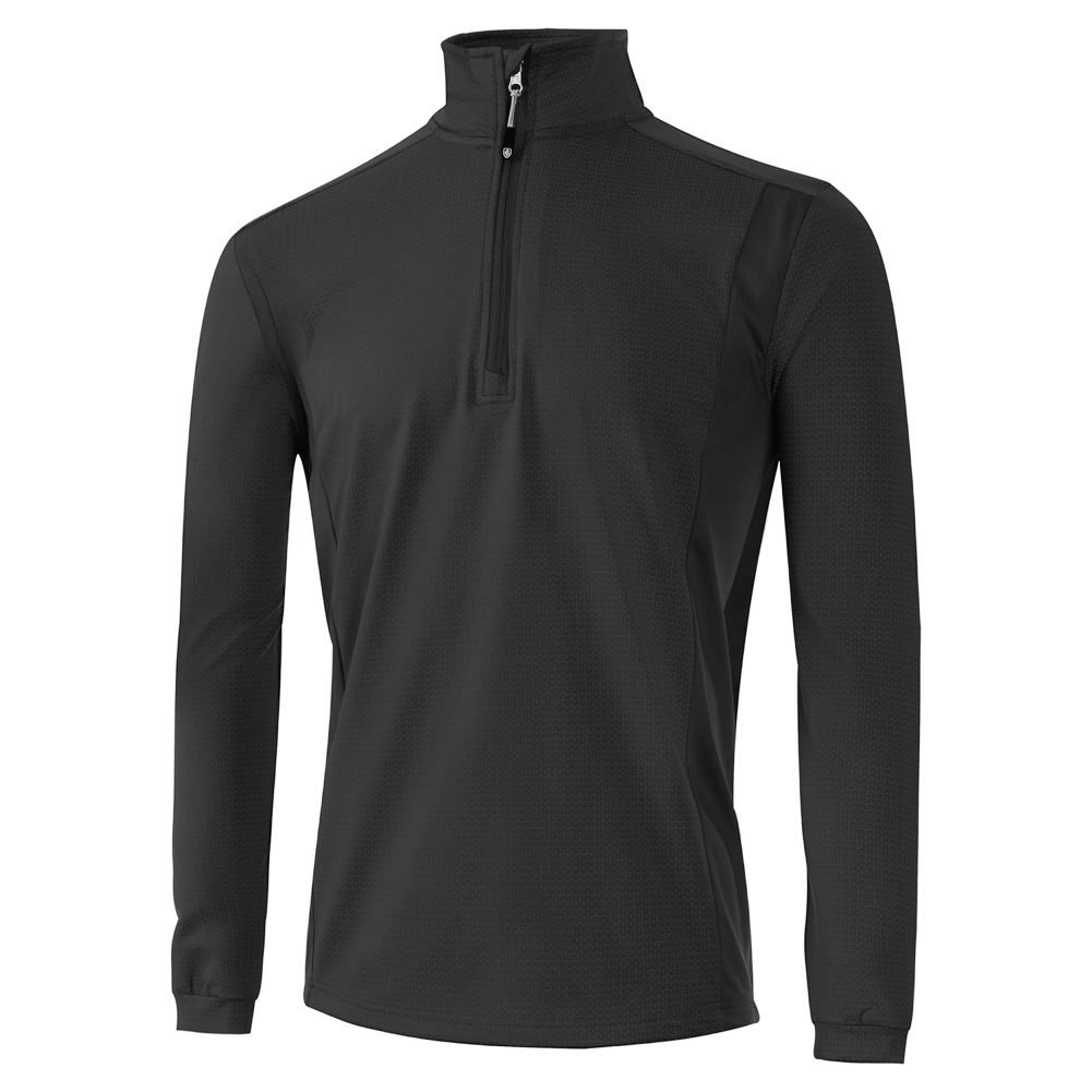 Island Green Men: 1/4 Zipped Outer Layer - Charcoal Grey