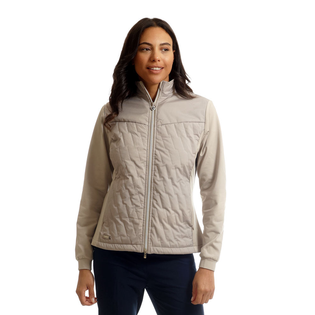 Island Green Padded Jacket - Stone