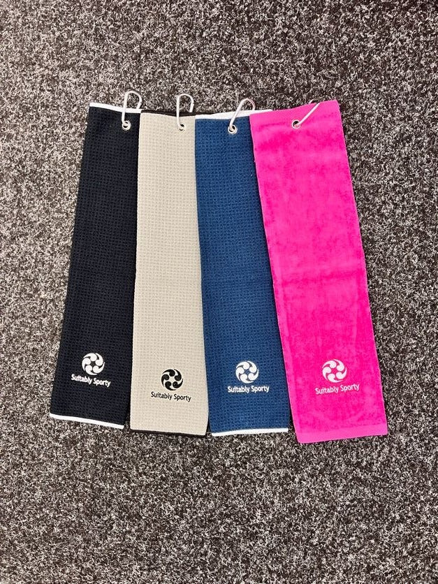 Suitably Sporty Tri-fold towel - Pink