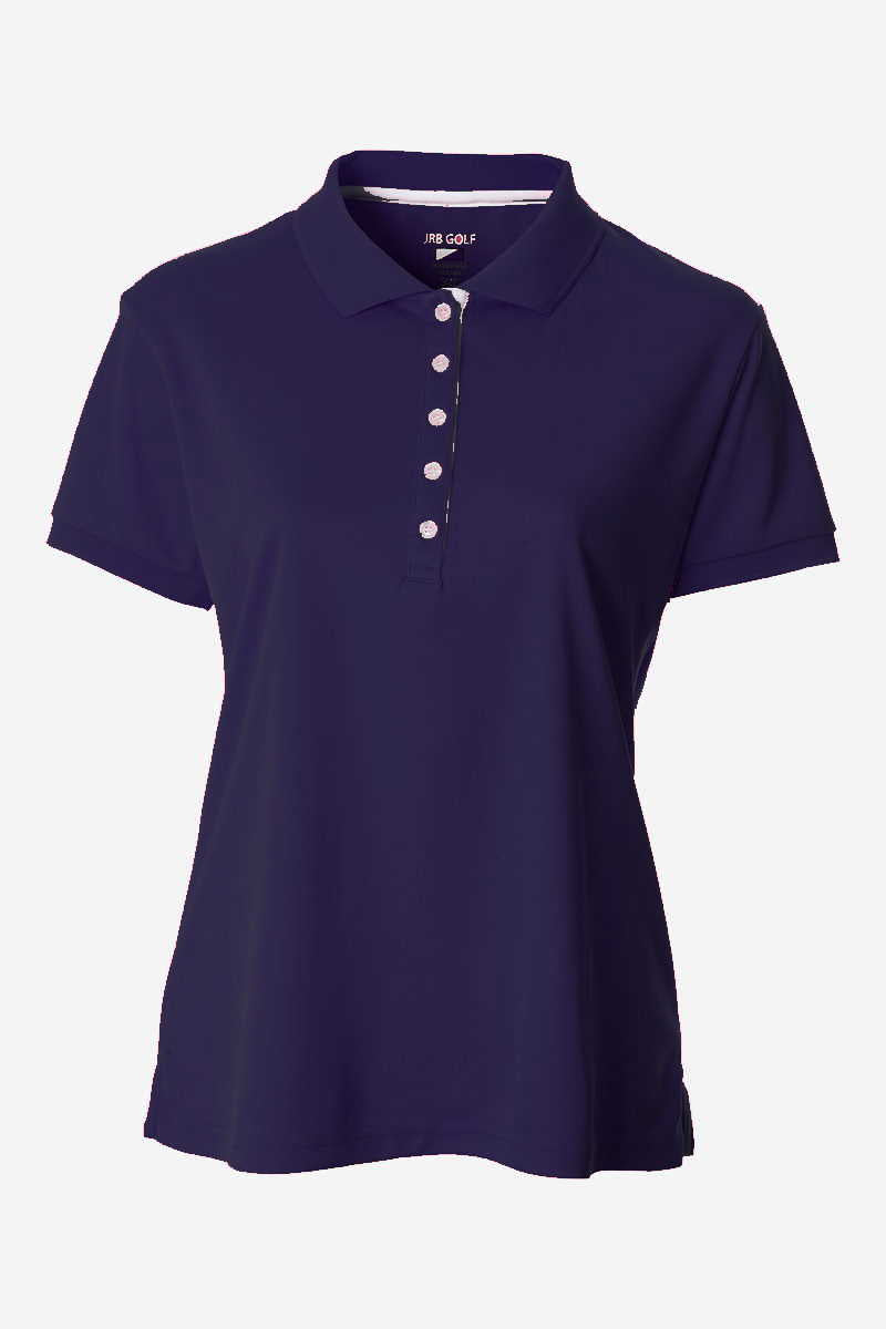 JRB Pique short sleeved polo - Navy