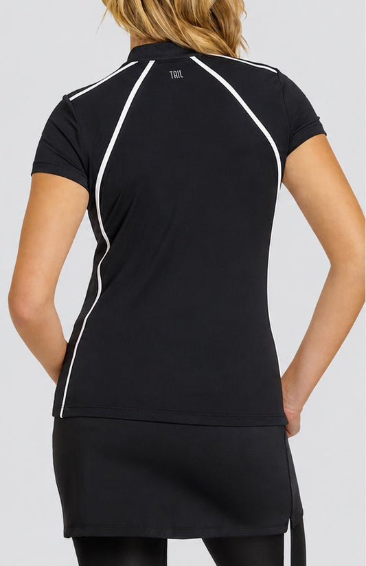 Tail Katara Short Sleeved Top - Onyx Black