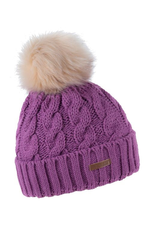 Sabbot Linda bobble hat - Plum pink