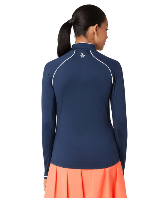 Original Penguin Veronica Long Sleeved top - Black Iris (dark navy)