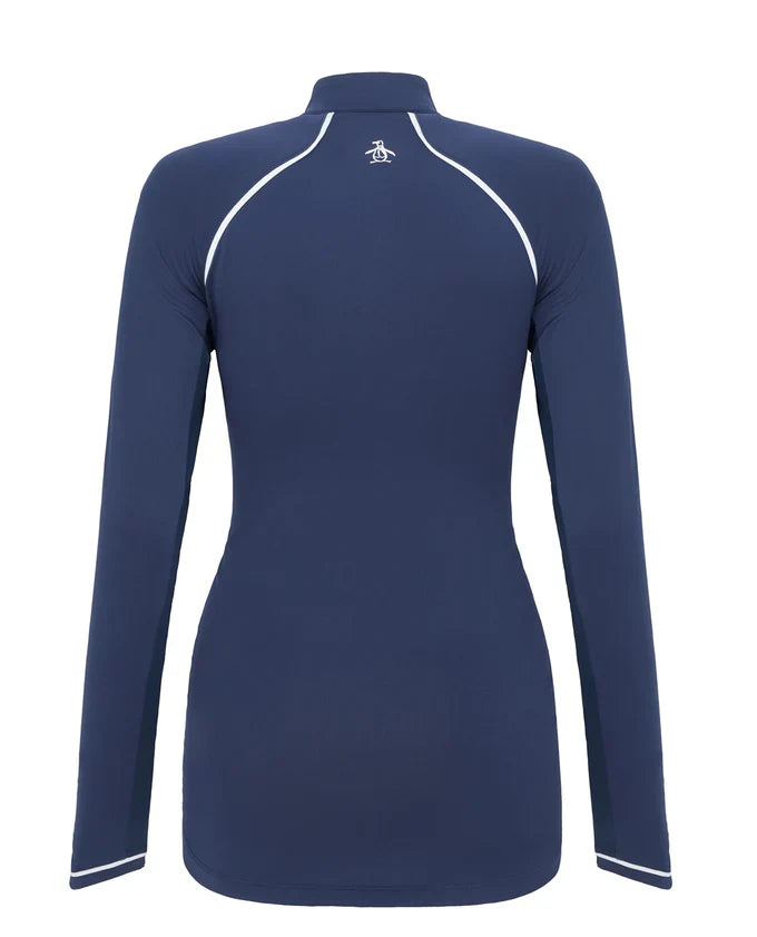 Original Penguin Veronica Long Sleeved top - Black Iris (dark navy)