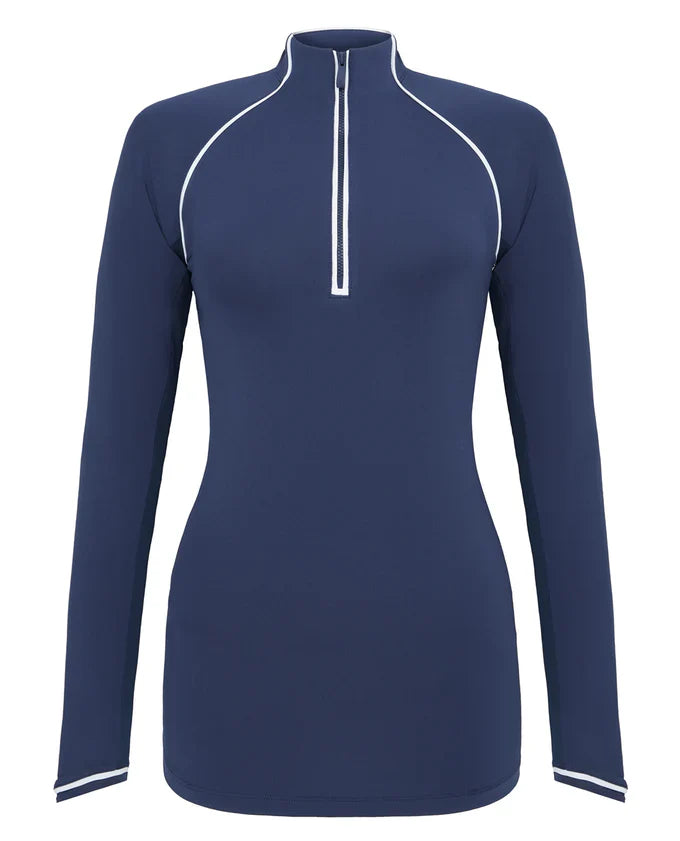 Original Penguin Veronica Long Sleeved top - Black Iris (dark navy)