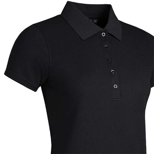 Glenmuir Paloma pique short sleeved polo - Black
