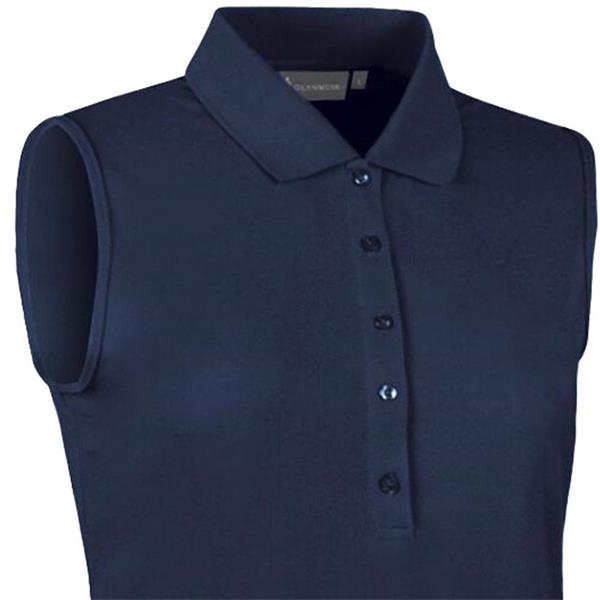 Glenmuir Jenna pique sleeveless polo - Black