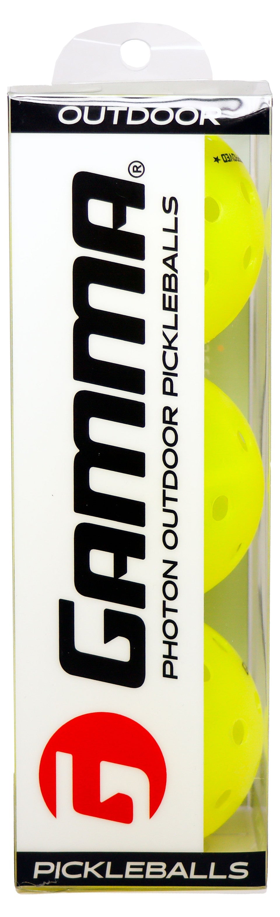 Gamma Photon outdoor pickleball balls (pack of 3) - Yellow