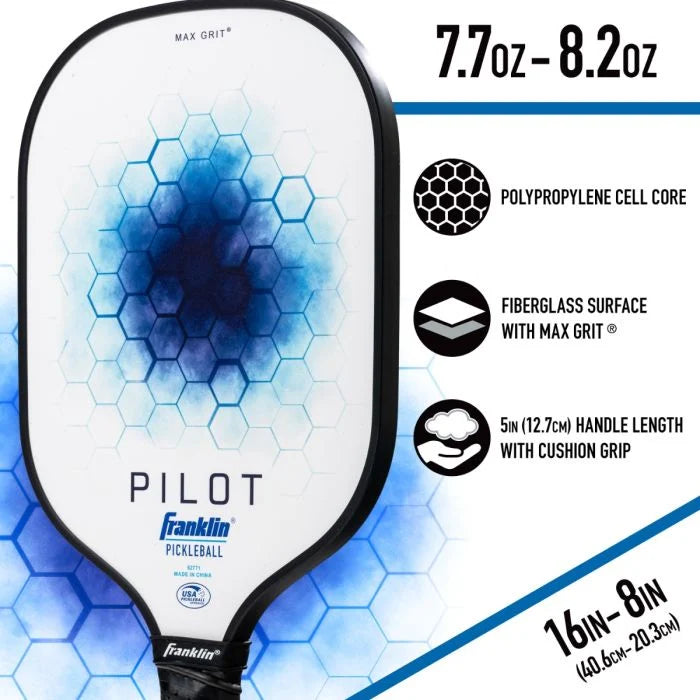 Franklin Sports Pilot pickleball paddle - White/blue