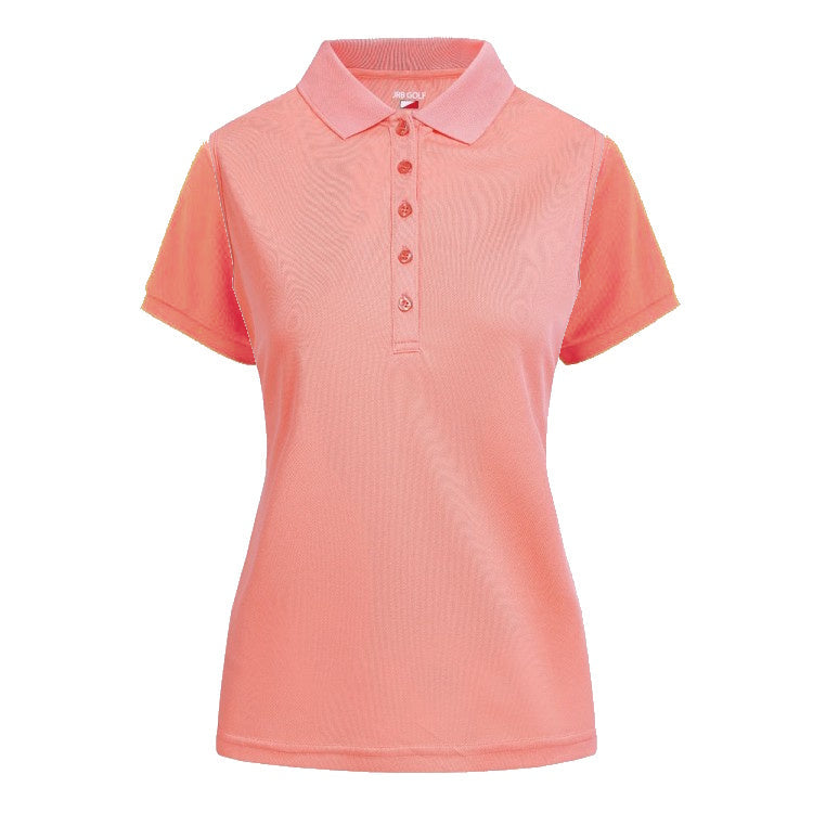 JRB Pique Short Sleeved Polo - Coral Peach
