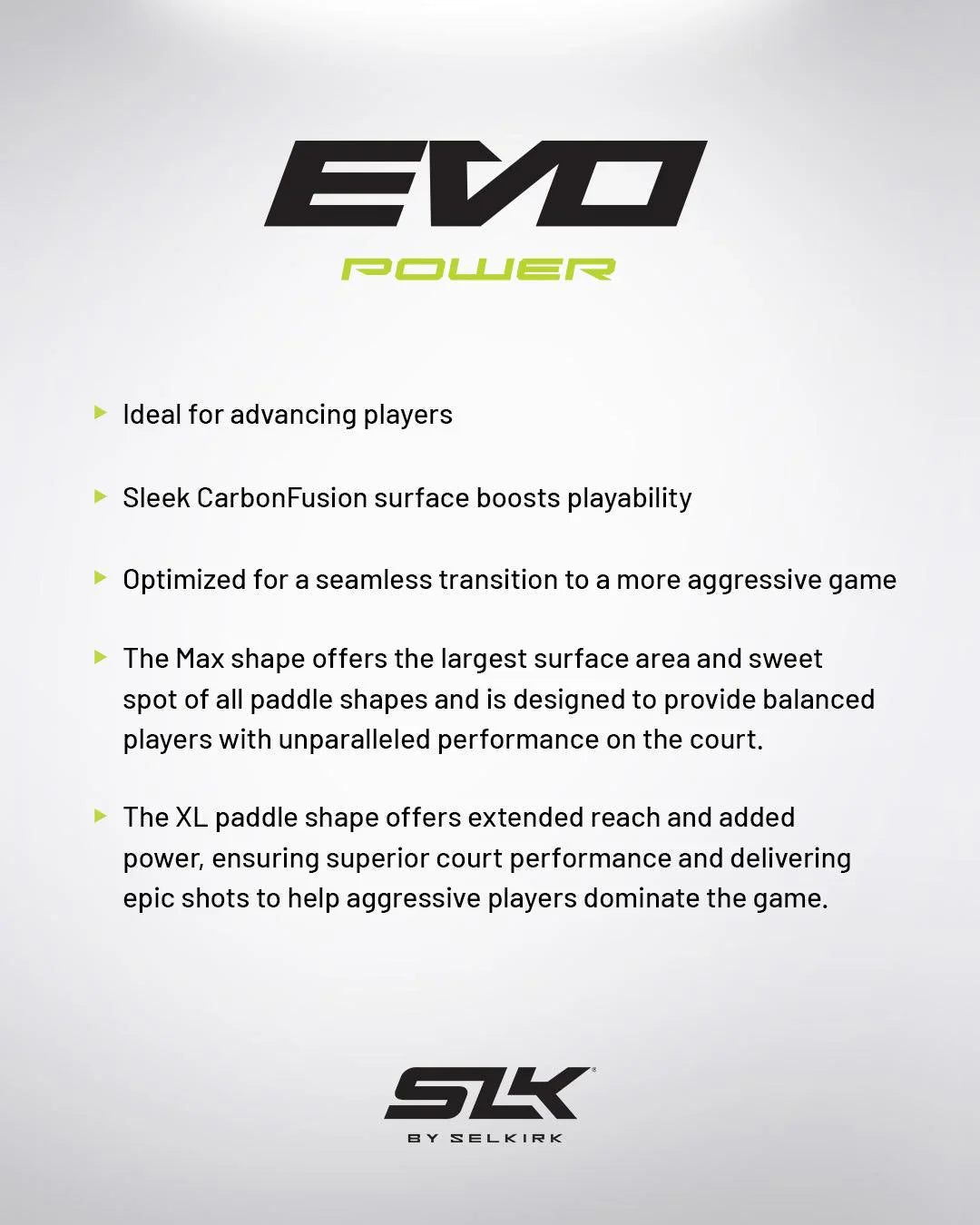 Selkirk Evo Power Max pickleball paddle - Oasis Blue (new design)