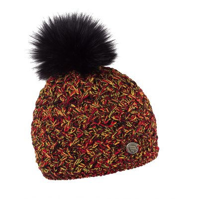 Sabbot Stela bobble hat - Speckled red