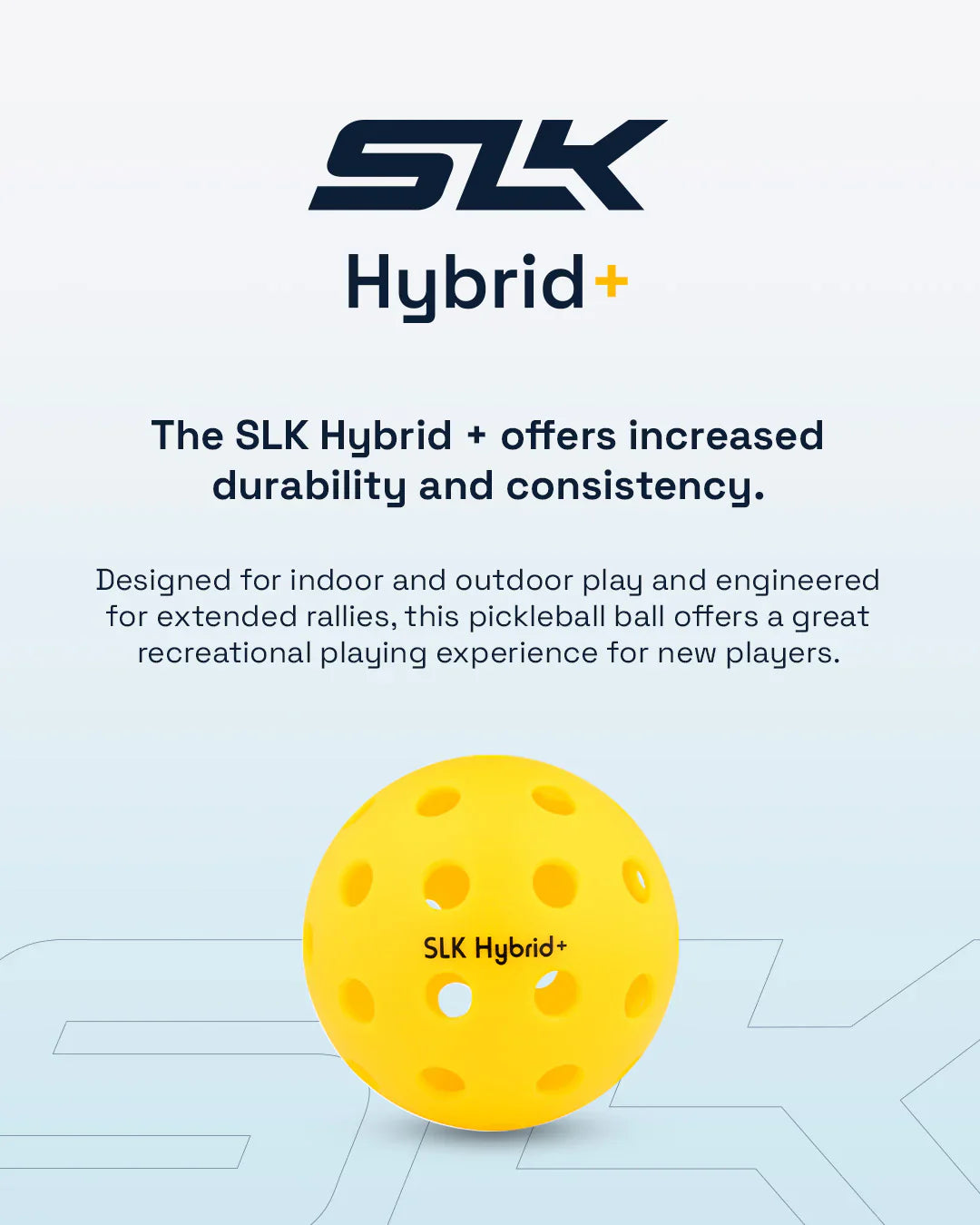 Selkirk SLK Hybrid+ pickleball balls (packs of 1, 3, 6, 12) - Yellow
