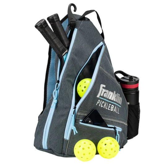 Franklin Pickleball Sling bag - Grey with Blue