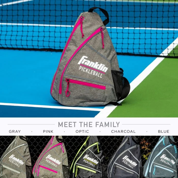 Franklin Pickleball Sling bag - Black with Optic yellow
