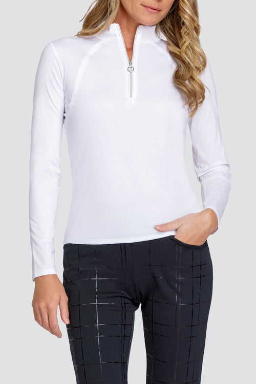 Tail Amelia top - Chalk white