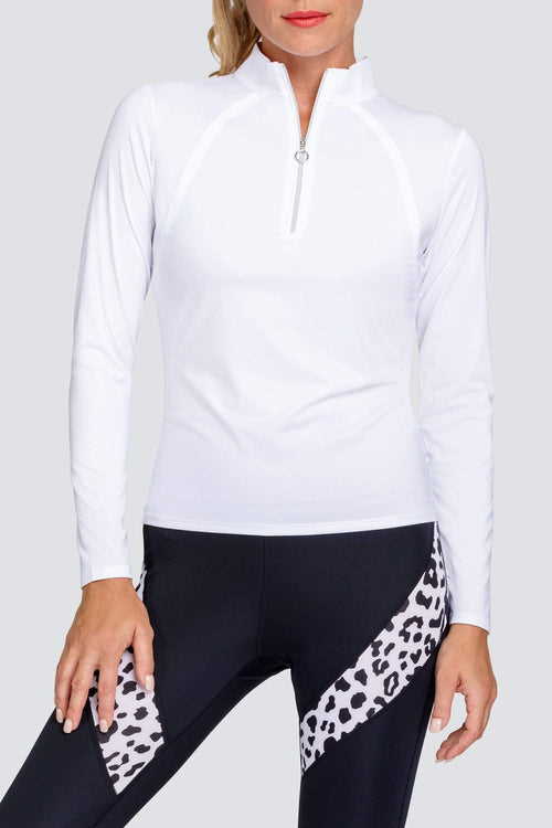 Tail Amelia top - Chalk white