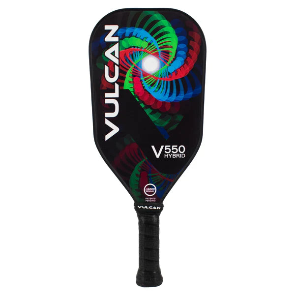 Vulcan V550 Hybrid pickleball paddle - Black Entropy