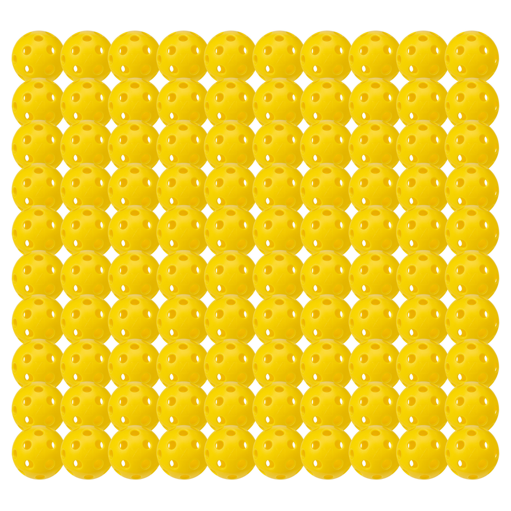 Franklin Sports indoor X-26 pickleball balls (pack of 100) - Blue, yellow or Lime green