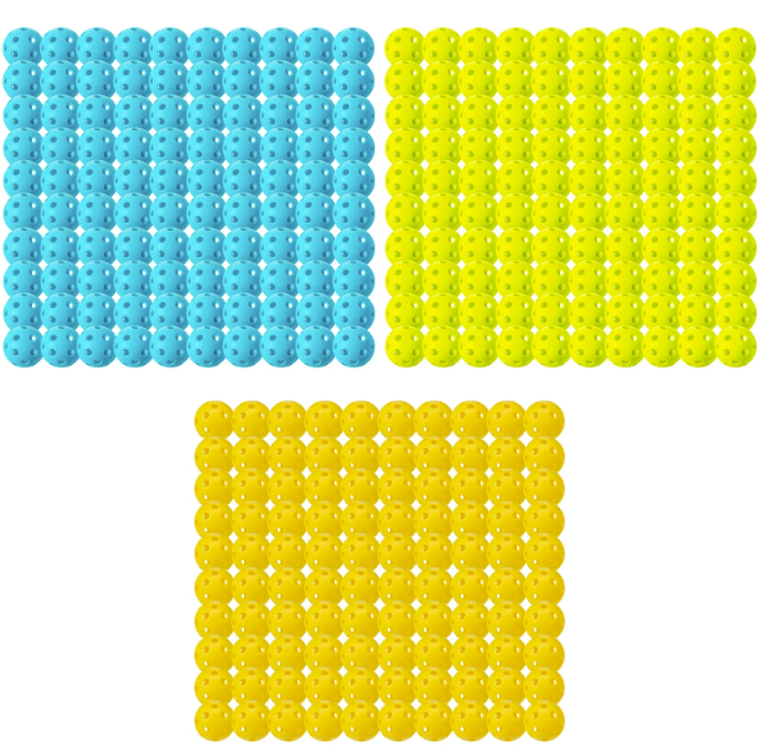 Franklin Sports indoor X-26 pickleball balls (pack of 100) - Blue, yellow or Lime green