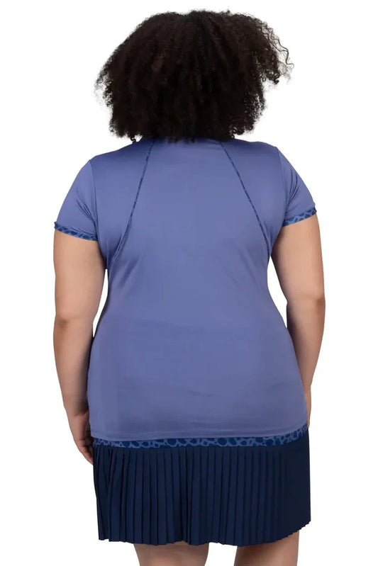 Nancy Lopez Splendor short sleeved polo - Corsica Multi