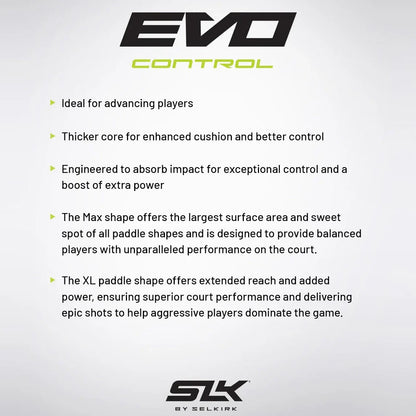 Selkirk Evo Control XL pickleball paddle - Oasis blue