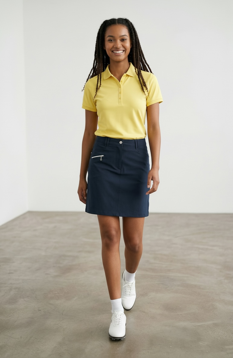 JRB Pique Short Sleeved Polo - Mellow Yellow