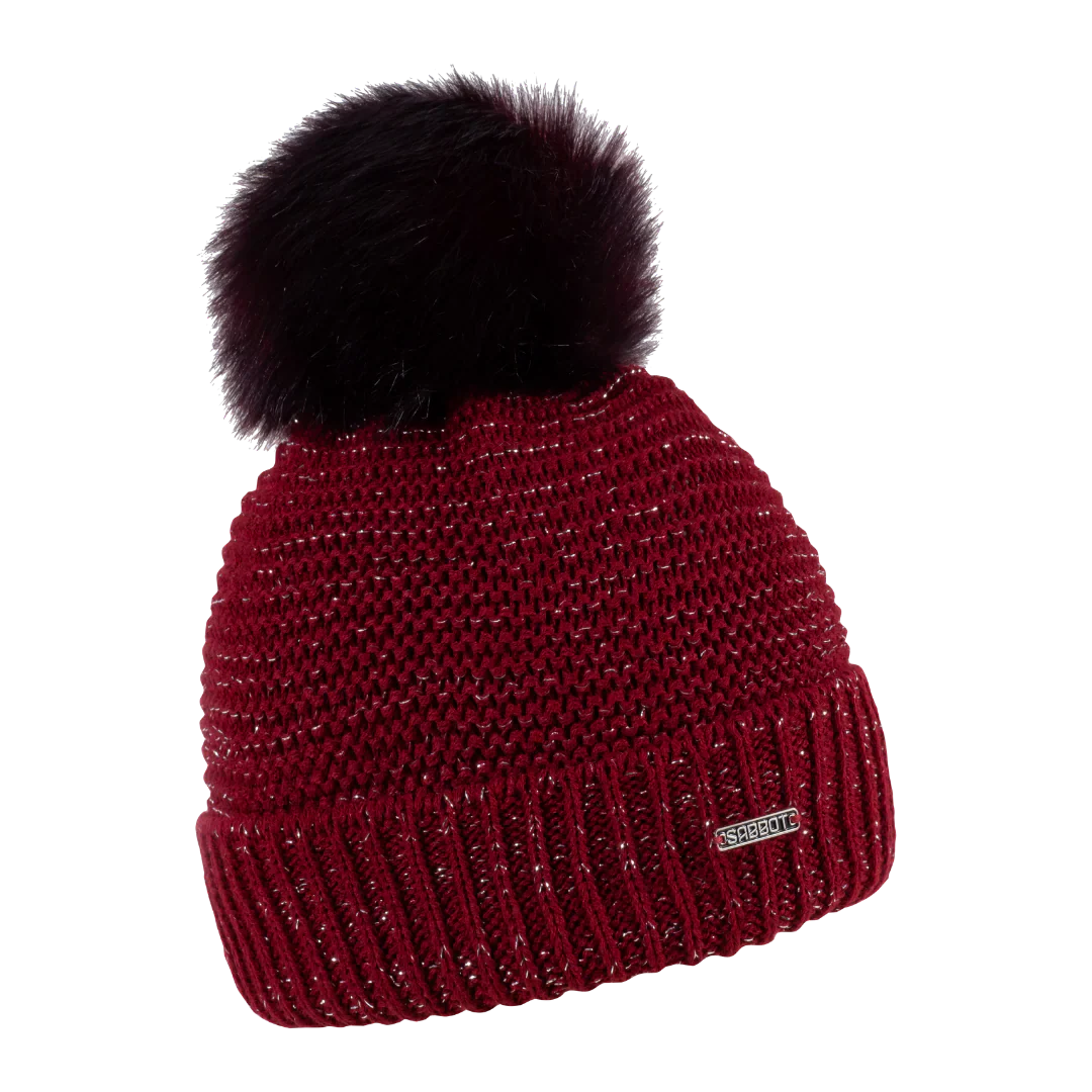 Sabbot Silvie Bobble Hat - Sparkling Bordeaux