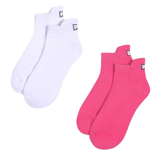 JRB Sports Socks (pack of 2) - Rose Pink and White