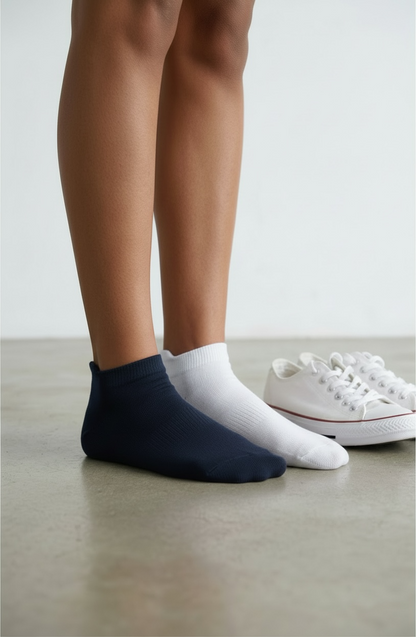 JRB Sports Socks (pack of 2) - Navy and White