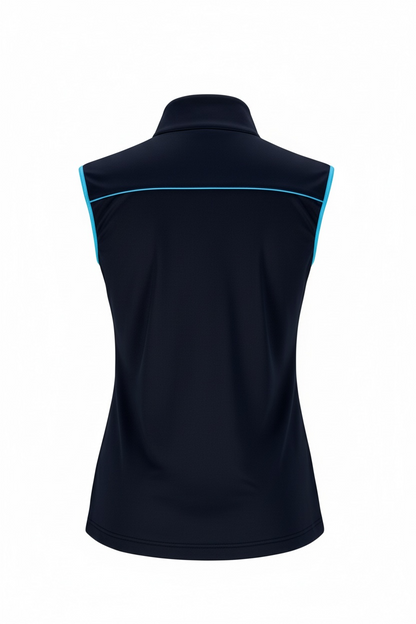 JRB Gilet/Vest - Navy with Lime/River Blue Piping
