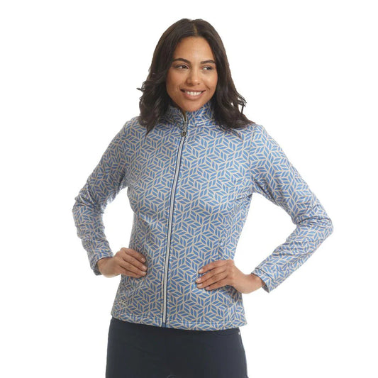 Island Green Leaf Windstopper Full Zip - Blue