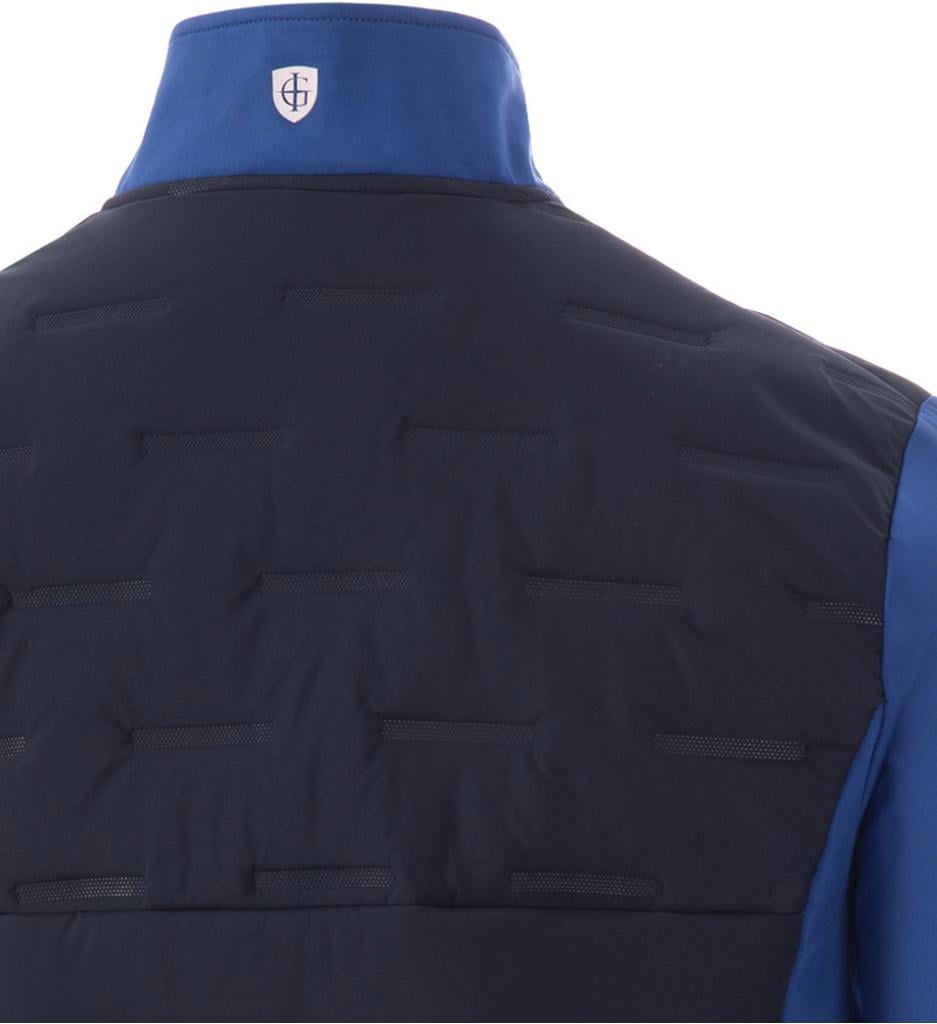 Island Green Men: Padded Jacket with Stretch - Navy/Blue
