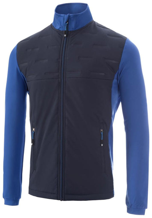 Island Green Men: Padded Jacket with Stretch - Navy/Blue