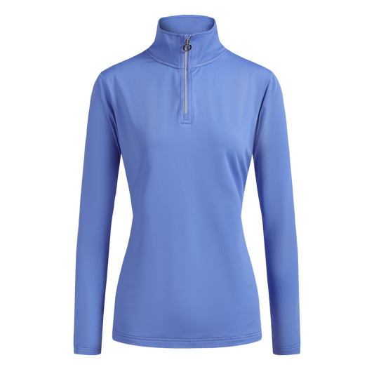 JRB 1/4 zipped mid layer - Cornflower blue