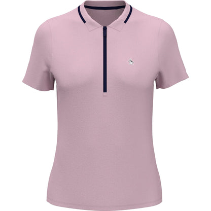 Original Penguin Ribbed Short Sleeved top - Charm Pink