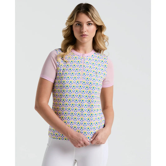 Original Penguin Lattice Short Sleeved top - Charm Pink print