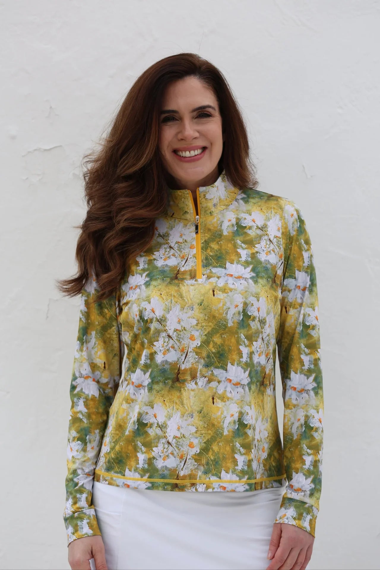 Famara Art Long Sleeved Top - Daisies