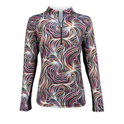 Nancy Lopez Blast 1/4 zip Long Sleeved  - Flow Black