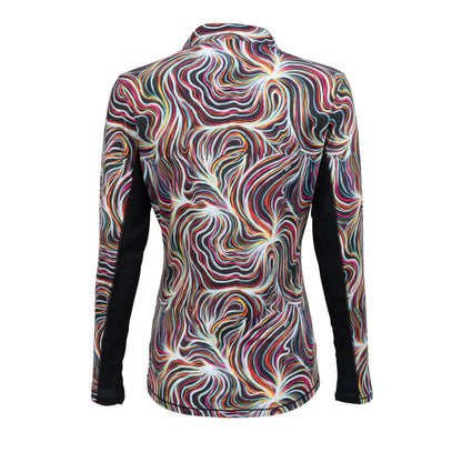 Nancy Lopez Blast 1/4 zip Long Sleeved  - Flow Black